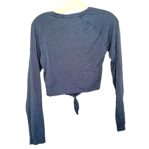 Alphalete Aspire Tie Crop Top in Teal Size Medium - Picture 5 of 6